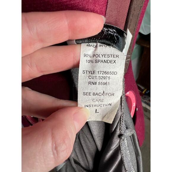 Y2k slip dress formal party silver lamae - Picture 8 of 10